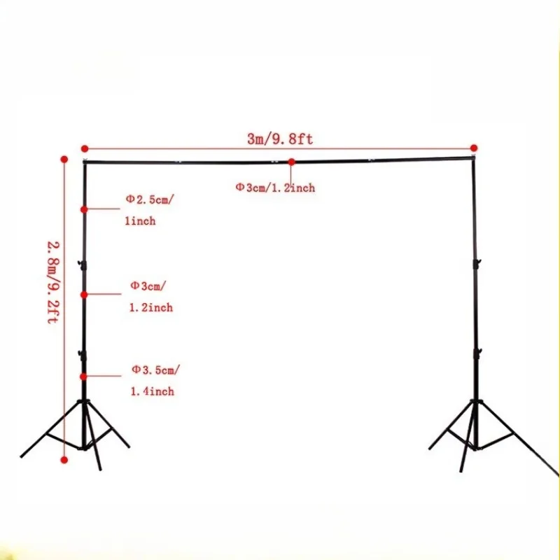 

2.8 * 3m photography background frame aluminum alloy, special, with cloth, strong bearing capacity
