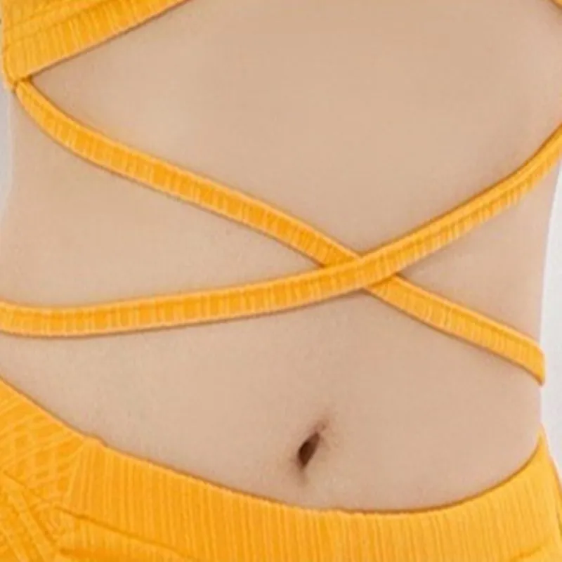 Ruffle Sleeve Oriental Dance Costume Ladies 2 Piece Stage Competition Skirt 2 Piece Dancer Show Practice Wear Swwet 2024 Summer