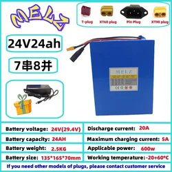 Air Express 24V24AH7S8P batteria al litio 18650 ad alta potenza 24 v24000mah batteria al litio di grande capacità ultra lunga durata + caricabatterie