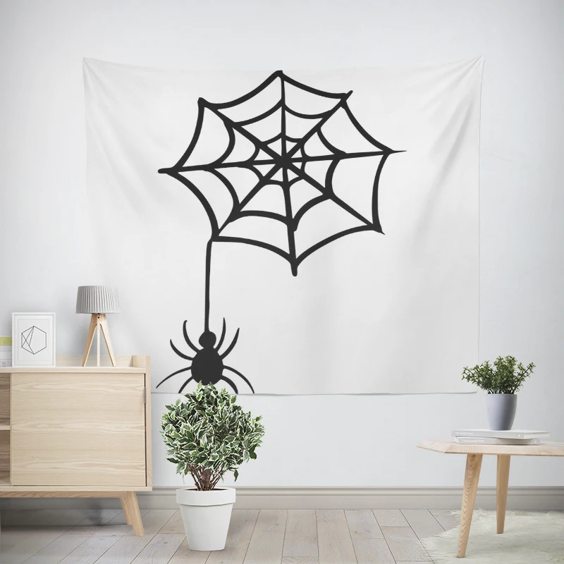 Tapiz de pared de tela grande para decoración del hogar, decoración moderna para habitación, arte estético para dormitorio, Halloween, Otoño, divertido