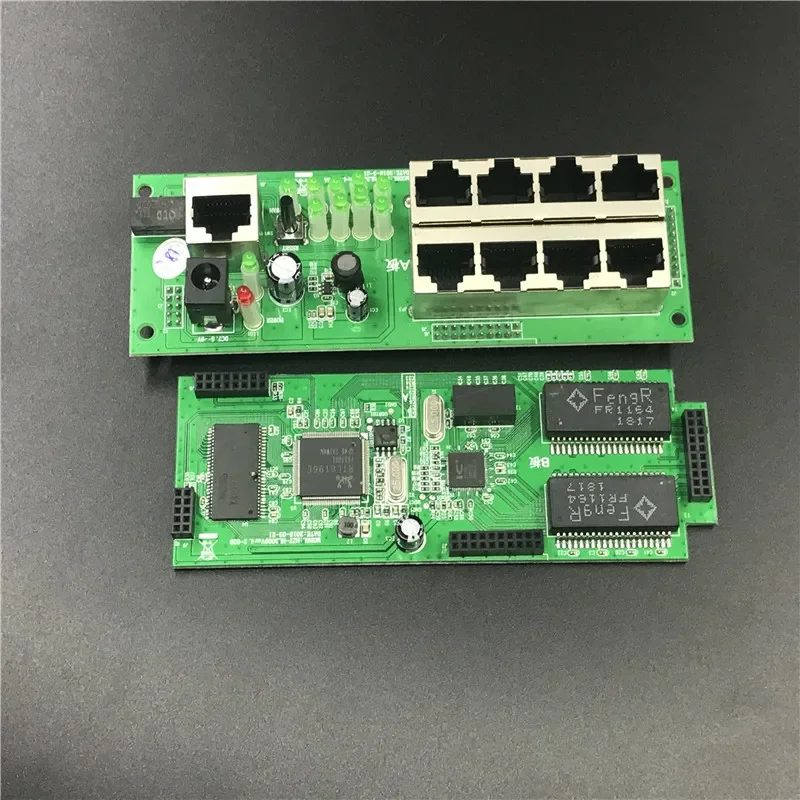 Modulo mini router Custodia in metallo intelligente con scatola di distribuzione cavi Moduli OEM router a 8 porte con scheda madre modulo router via cavo