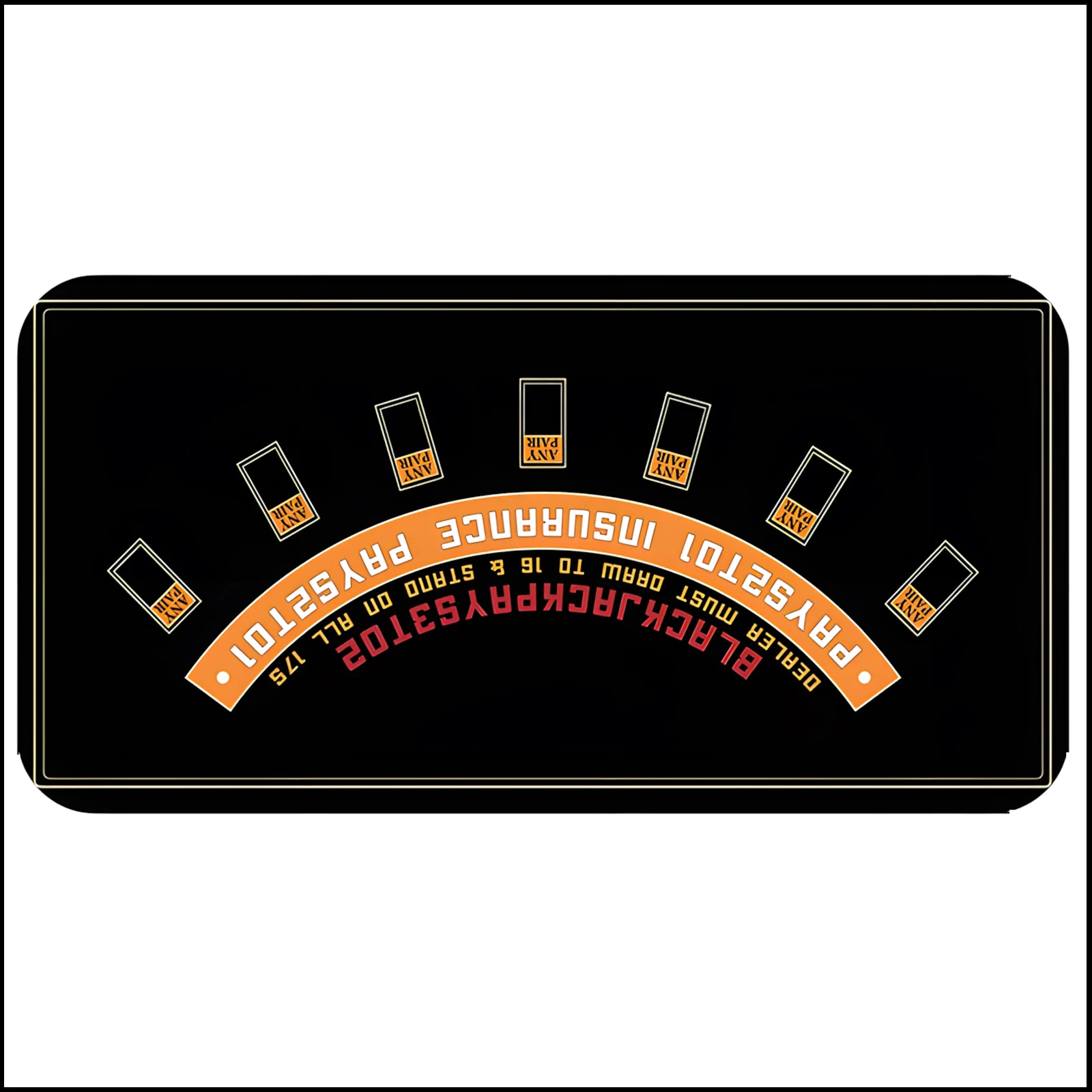 120x60cm/180x90cm Party Blackjack game table mat rubber table mat for party chess and card games special design