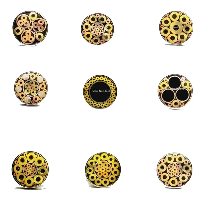 New 21 Kinds Design 6mm Mosaic Pin Rivets for DIY Knife Handle Screw Decorate Exquisite Style Knife Handle Tool Rivet Length 9cm