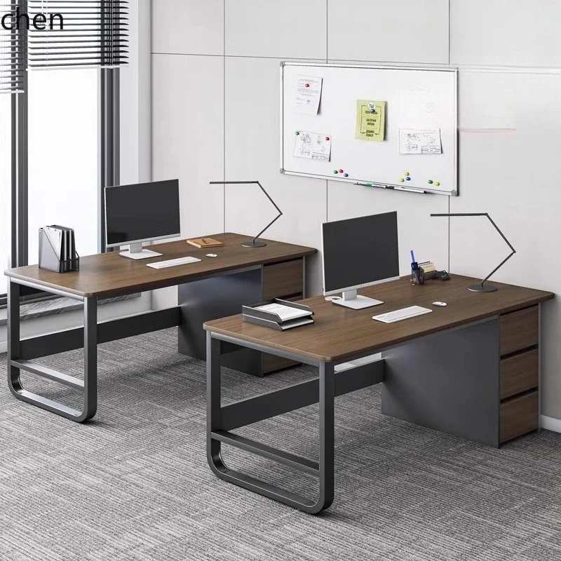 

HTT Office Desk Employee Station Simple Modern Office Desk Staff Desk and Chair Set Single Person Station Simple