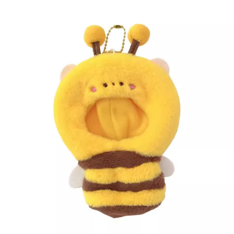 Original Animal Bee Jumpsuit Pajamas Suit For 10cm Doll Toy Clothes Costume Cosplay Gift QQ Cute Lovely