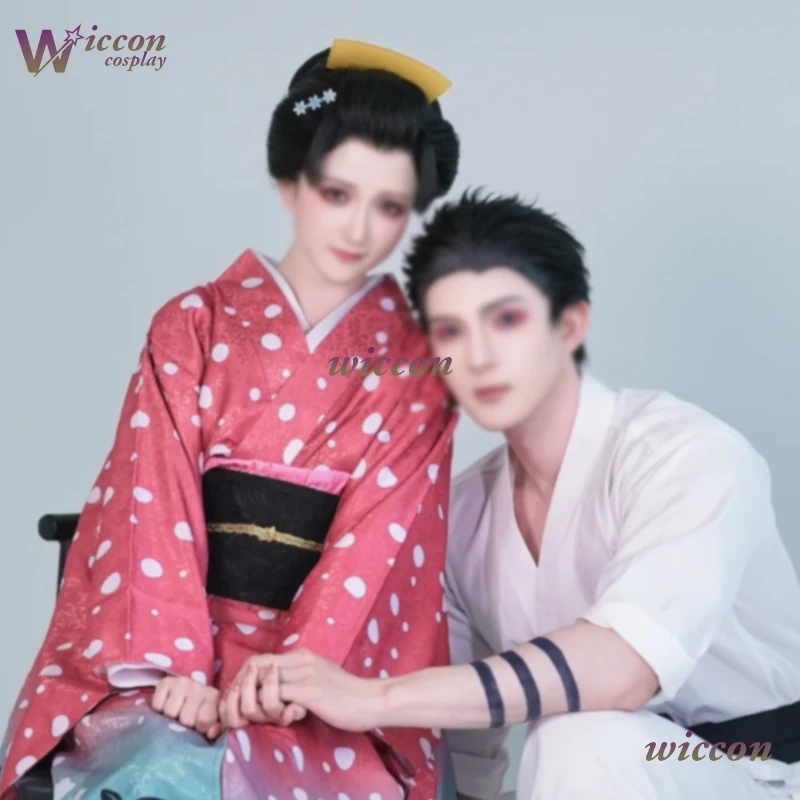 

ANime Halloween koyuki Cosplay Costume kimono Koyuki Soyama Hakuji Wife Women Japanese Outfits Pink Clothing Wig Movie Clothes
