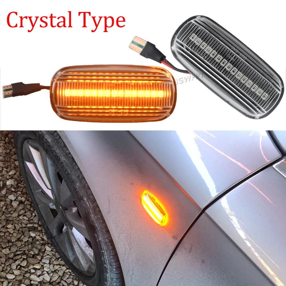 

New Dynamic Turn Signal Blinker Startup Breath Light For Audi S4 B6 B7 A6 S6 RS6 2000 2001 2002 2003 - 2005 LED Side Wing Marker