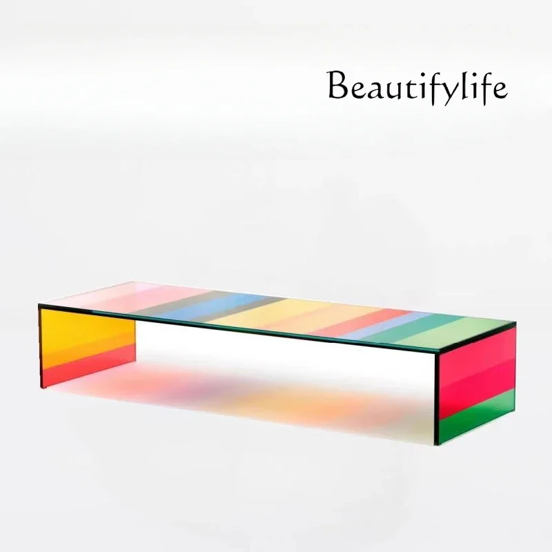 Y Rainbow Coffee Table Living Room Designer Furniture Glass Bay Window Tatami Tea Table
