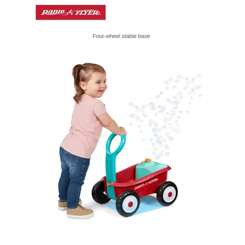 

RadioFlyer Children's Toy Car Bubble Machine Toddler Outdoor Boys Girls Automatic Bubble Car