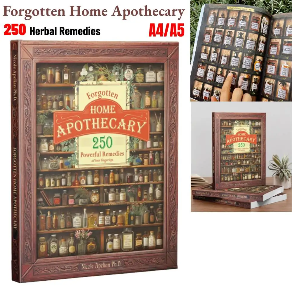 250 Powerful Natural Herbal Remedies Book Forgotten Home Apothecary At Your Fingertips Self Healing Secret for Everyday Wellness