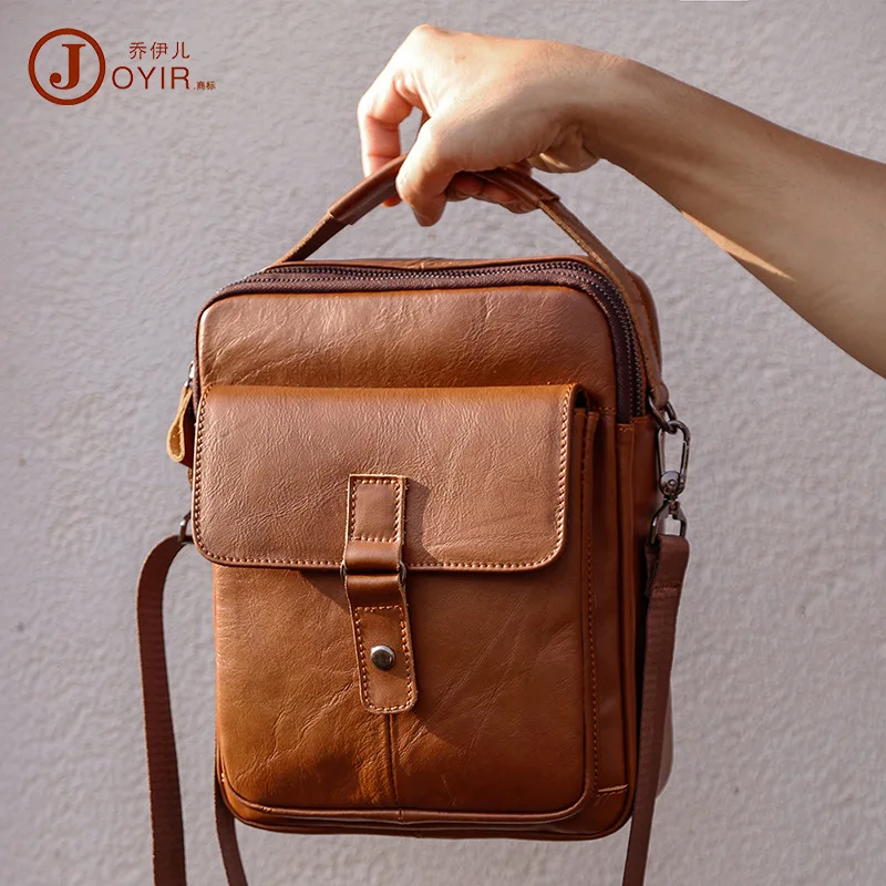 

Leather Men's Crossbody Bag Premium Business Casual Men's Shoulder Satchel Fashion Accessories High-end Birthday Gift New