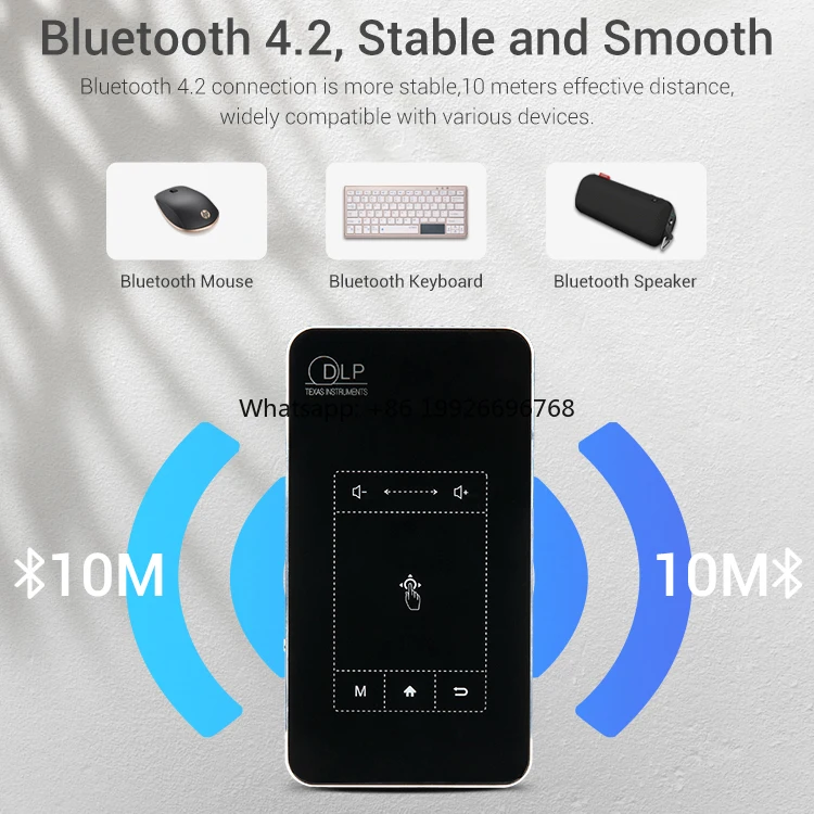 

Best Selling Android Dlp Led Video Projector Dlp Smart Portable Short Throw Multimedia Mini Pocket Projector 4k factory
