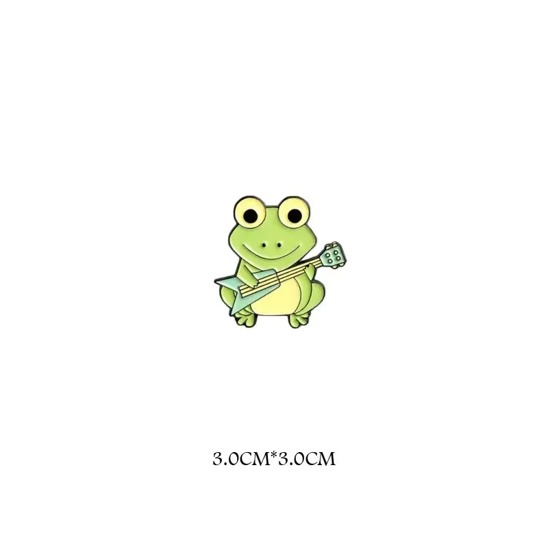 Nette Lustige Vertikale Mittelfinger Frosch Legierung Brosche Kreative Cartoon Tier Abzeichen Persönlichkeit Allgleiches Kleidung Zubehör
