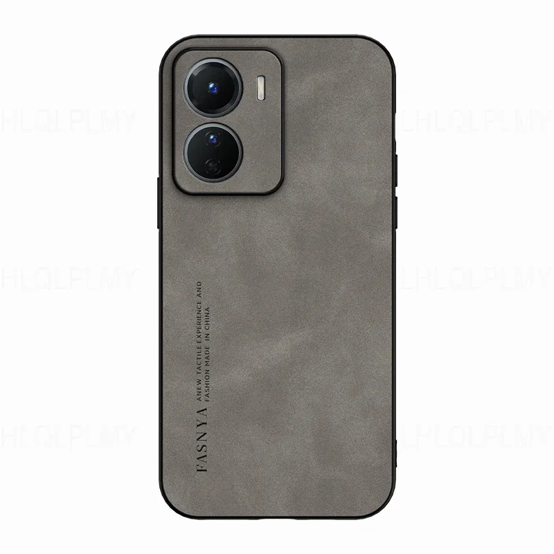 Sheepskin Leather Soft Case For Vivo Y02 Y12 Y17S Y15 Y01 Y16 Y19 Y20 Y11S Y21 Y33 Y35 Y22S Y31 Y53S Y91C V17 V20 SE Matte Cover