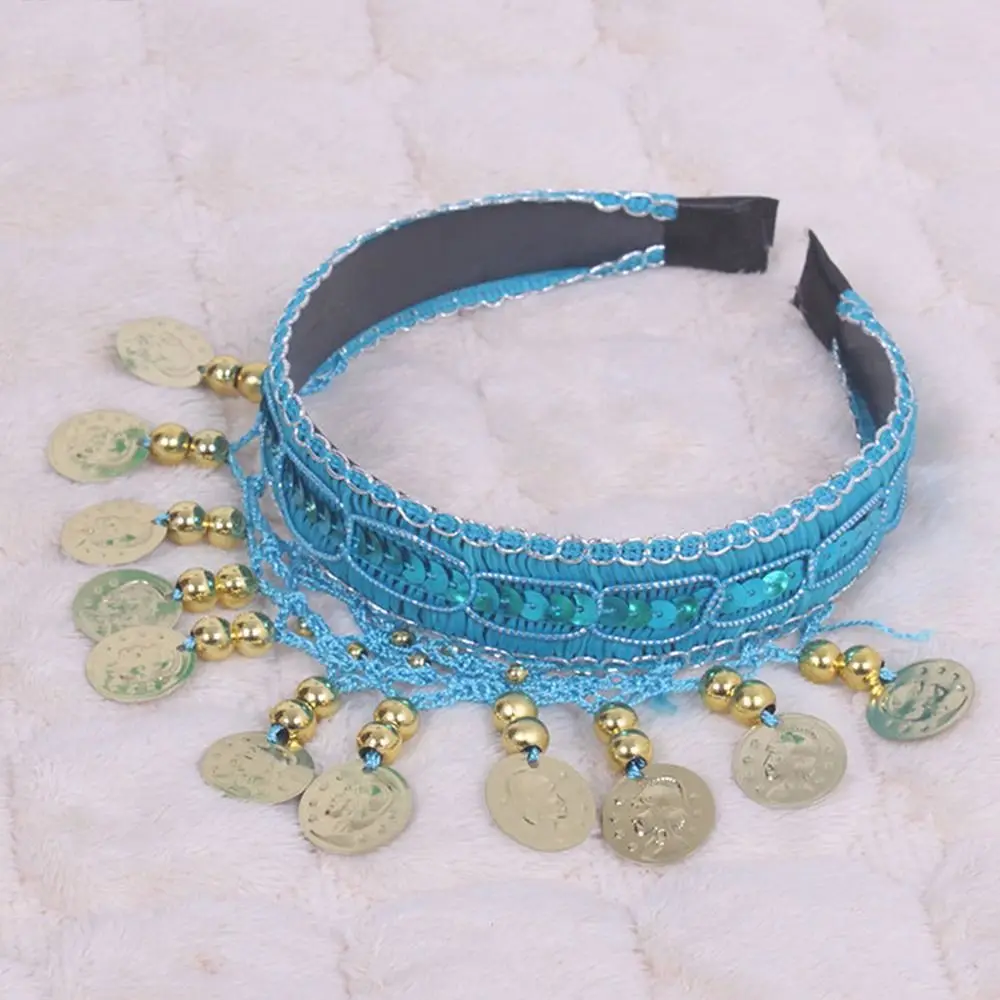 تاج طوق هندي مدرج لرأس الرقص ، إكسسوارات أداء المسرح ، طوق السلسلة