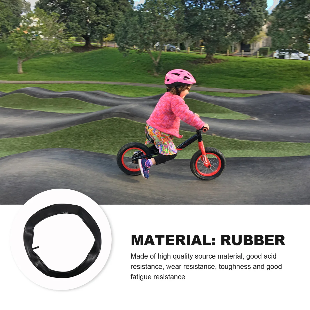 

4Pcs Bike Inner Tubes Durable Replacement Tire Tubes Valve Bike Repair Kit Wear Resistant Long Service Life