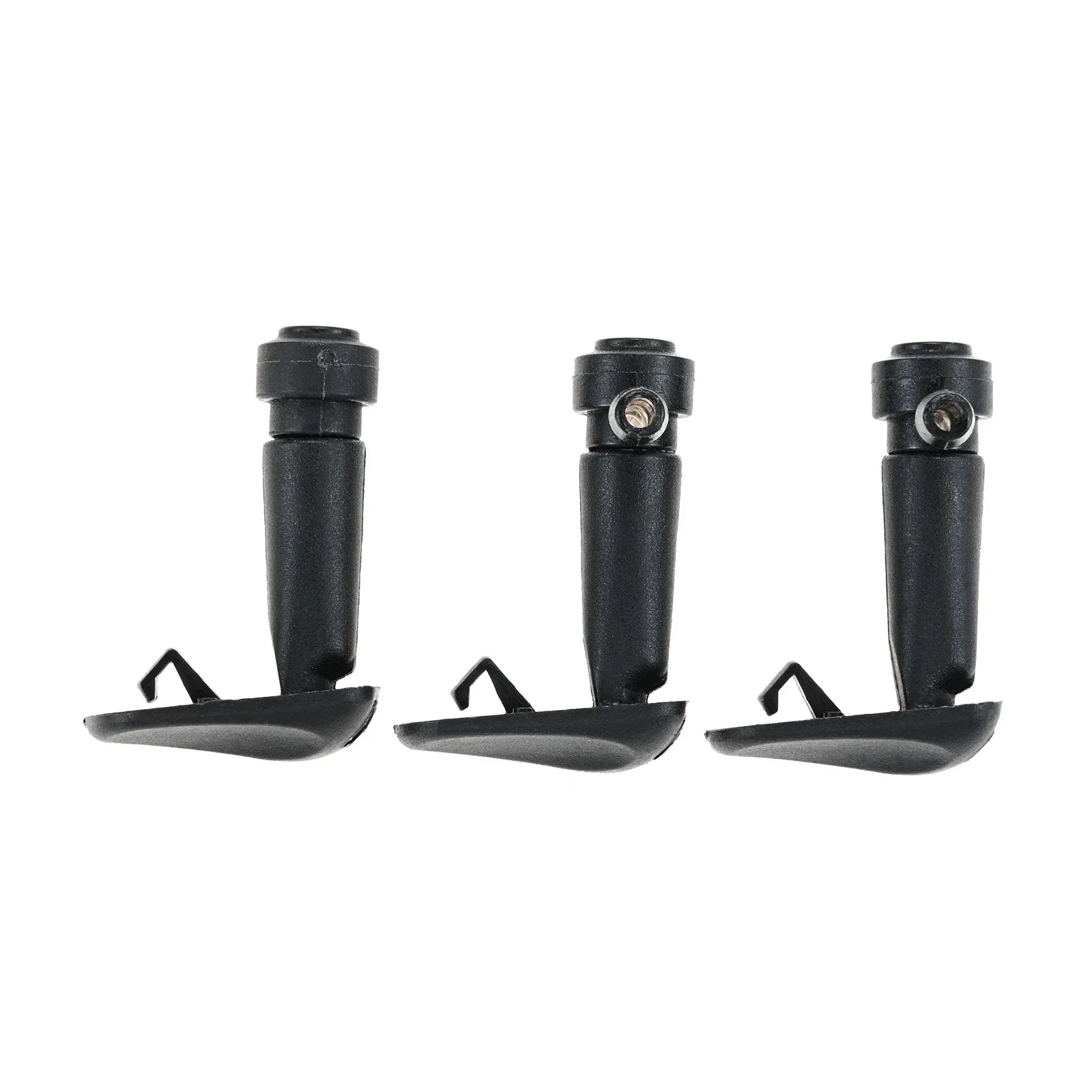 3Pcs Black Plastic Auto Car Windscreen Windshield Washer Nozzles Replacement Set 12778850 12778849 for Saab 9-3 93X 2003-2011