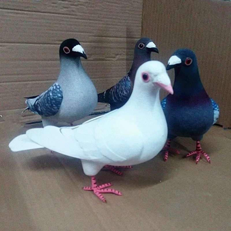 Big Size Simulation Foam Pigeon Model Fake Artificial Imitation Bird Animal Home Garden Ornament Miniature Decoration