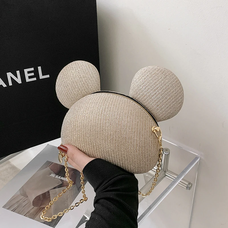 

Chain Small Bag Womens Fashionable Texture Sequin Shoulder Bag Girls Western Style Crossbody Cute Phone Bag Lovely Crossbody Bag