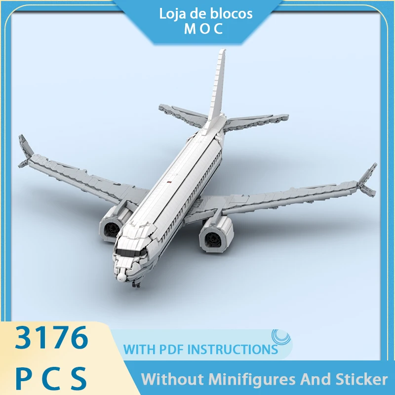 

Exquisite new product MOC building block airplane model Boeing 737-800 Max technology modular holiday gift toy DIY assembly set