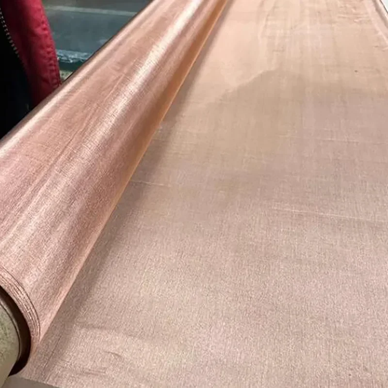 COPPER Fine Micro Screen Woven Metal Mesh Fabric