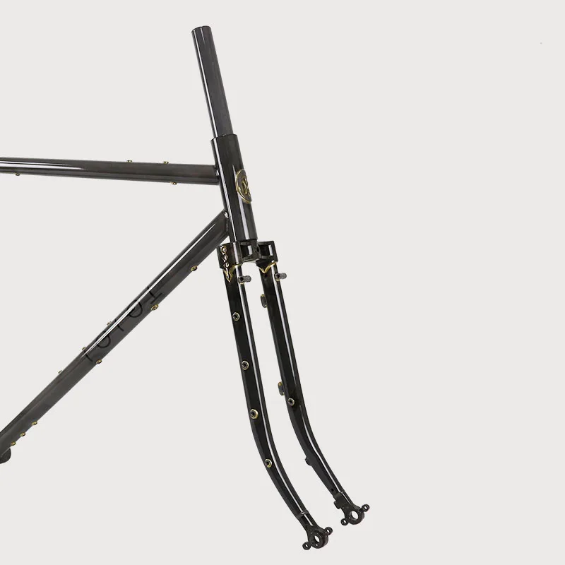 Horizontal Bike Frame – Xinggui GT Model: Retro thin-tube steel frame with curved fork (compatible with 700C/650B).