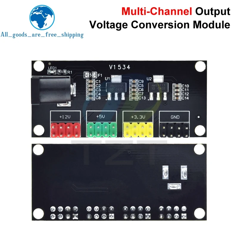 1/3PCS DC-DC 12V to 3.3V 5V 12V Multi-channel Output Voltage Conversion Module Power Module
