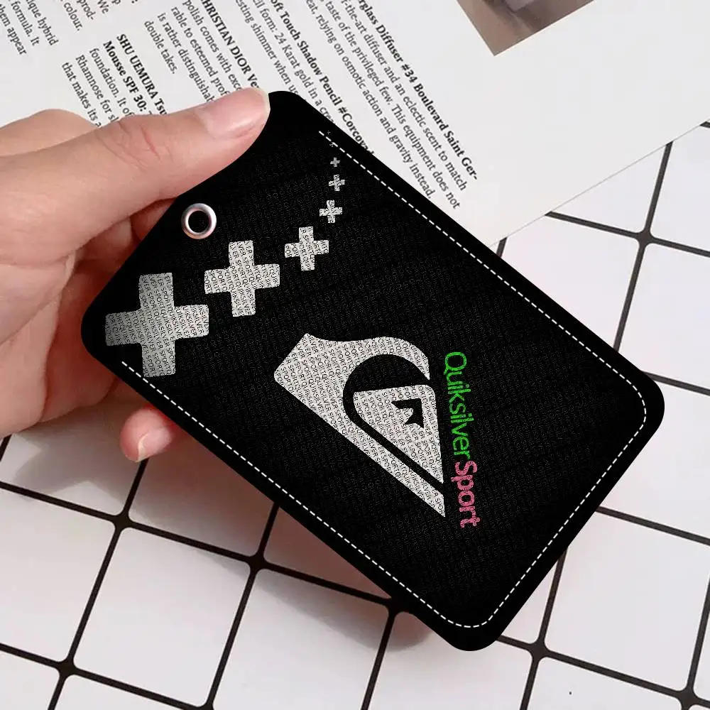 Q-QuiksilverS مكتب التموين الرجال والنساء بطاقة الائتمان Keyrings بطاقة الطالب حامل بطاقة الهوية بطاقة حامل الاعتماد #4