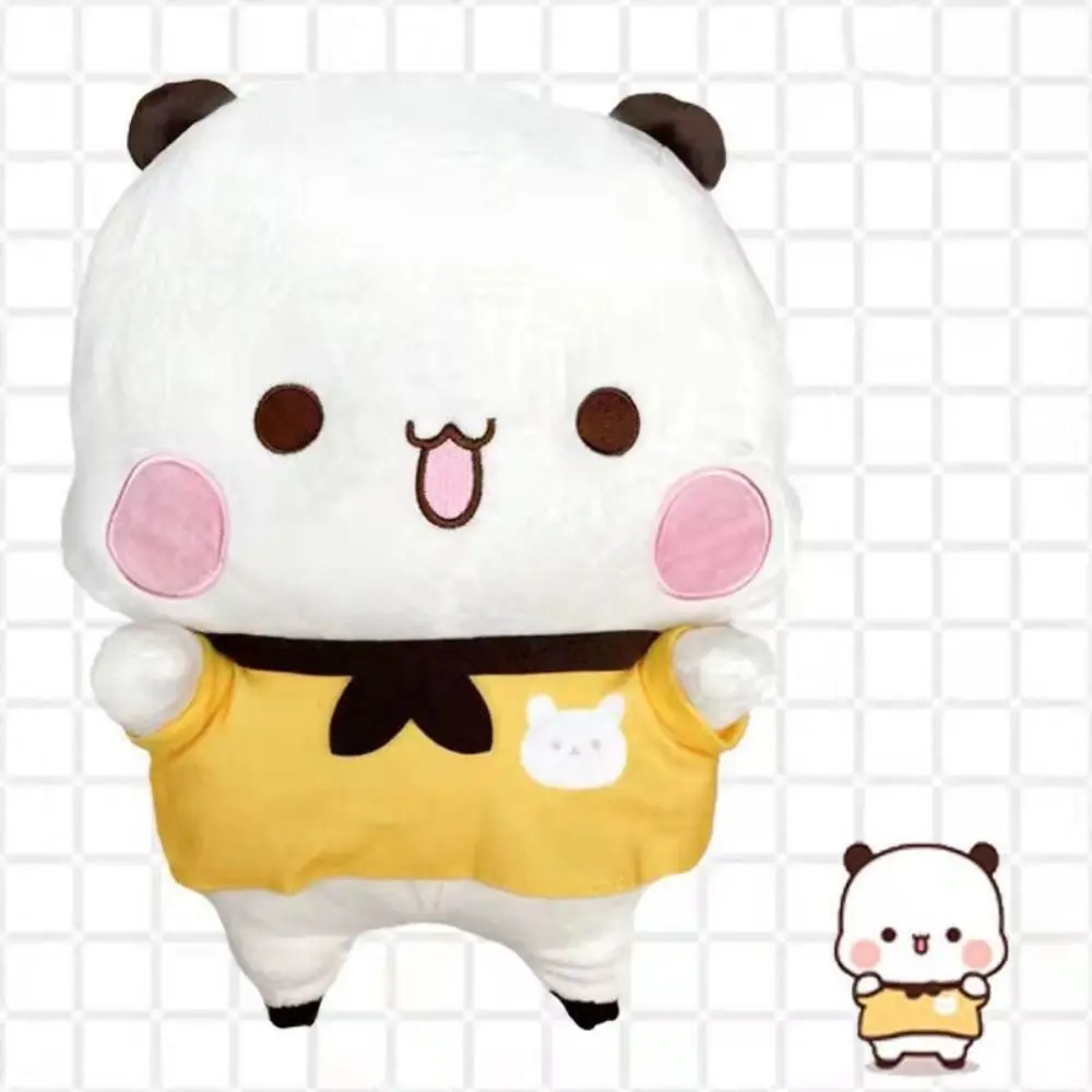 Placare il giocattolo Bubu e Dudu Panda Peluche Cartone animato 40 cm Farcito Morbido Cuscino Giocattolo Decorazione della stanza Simpatico orso panda Bambola Festa dei bambini