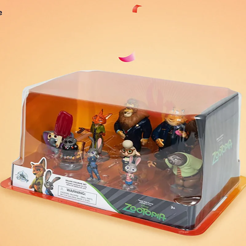 

Disney Official Zootopia Nick Judy Handmade Toy Gift Box Ornament for Boys and Girls' Birthday Gifts