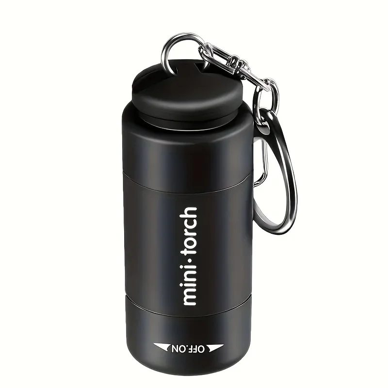 LED Micro Pocket Flashlight Portable USB Rechargeable Keychain Flashlight Waterproof Home Outdoor Hiking Camping Flashlight
