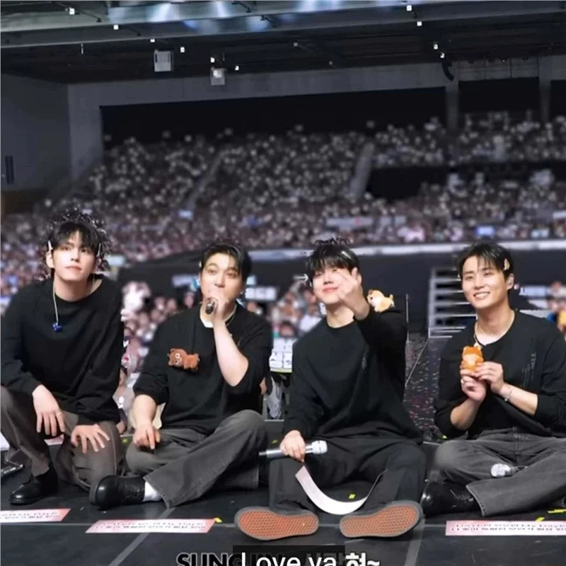 Idols DAY6 T-shirt Sungjin Young K Wonpil Dowoon Cotton Printed Washed Men's And Women's Clothing Fans Collections Gifts