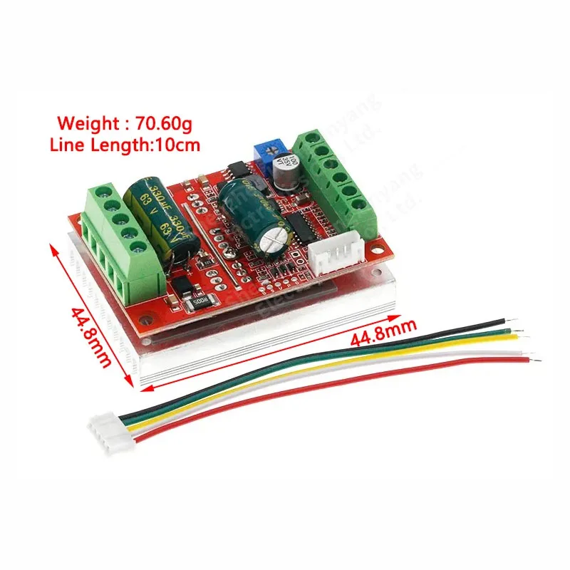 DC 6-60V 400W BLDC Three Phase DC Brushless Motor Controller PWM Hall Motor Control Driver Board 12V 24V 48V
