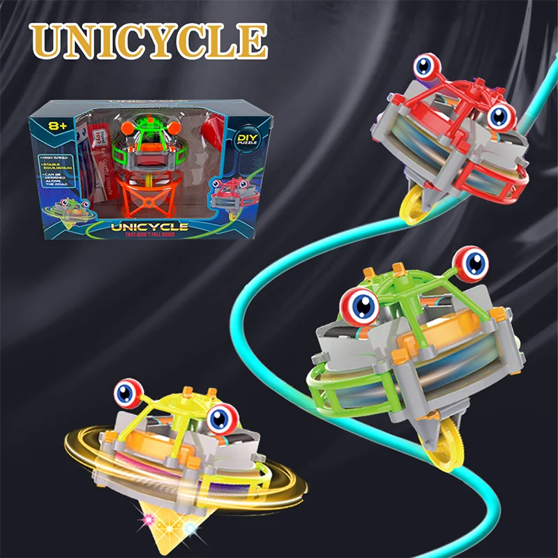 Rolling unicycle fun toy plastic toy multi-color balance bike spinning toy balance bike assembly gift for boys and girls