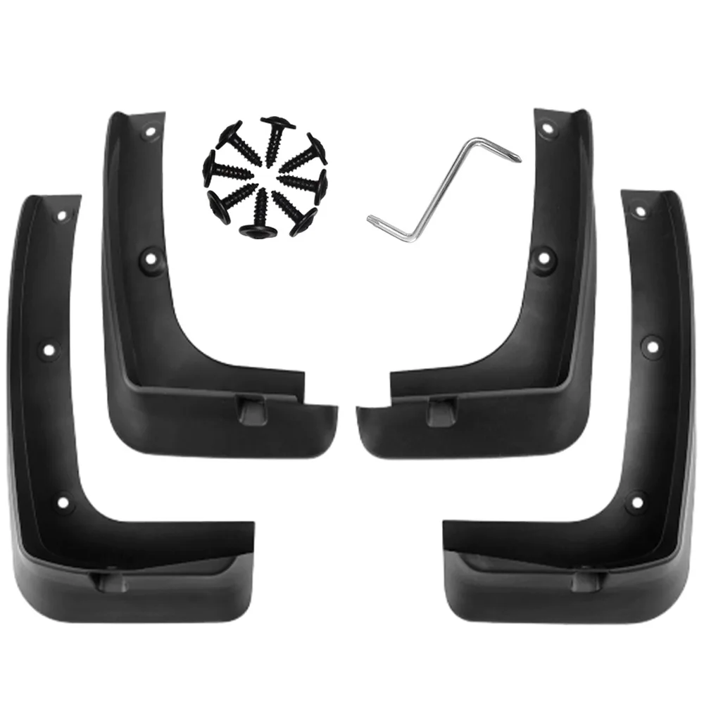 

Черные передние и задние брызговики из полипропилена, брызговики на колеса, аксессуары для Hyundai Santa Fe 2013-2018, брызговики