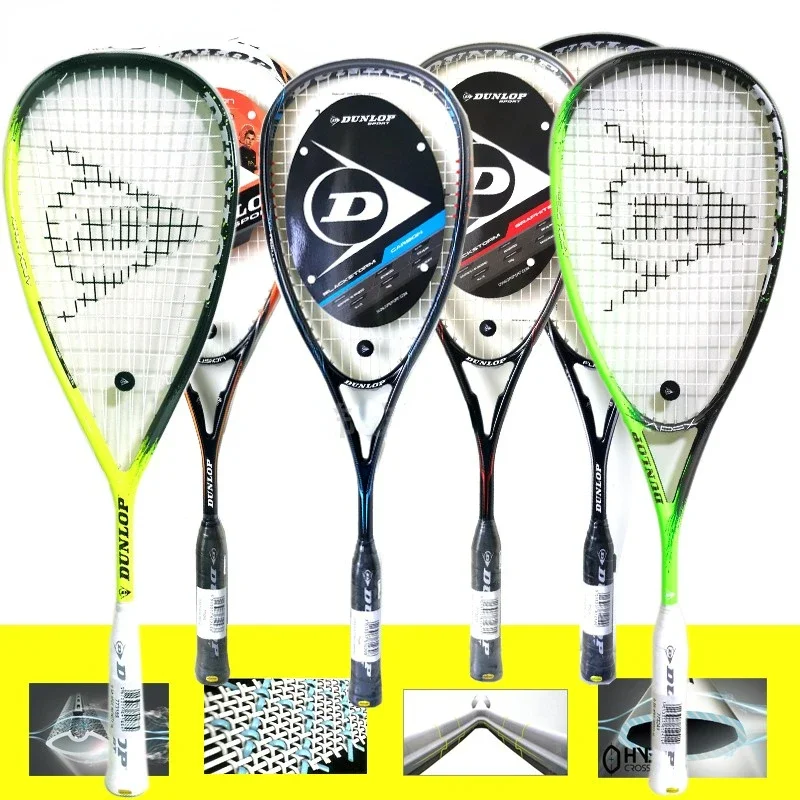 

All-carbon Junior and Intermediate Men's and Women's Squash Racket 4D Reinforced Conical Cue Design Racquetball Rackets