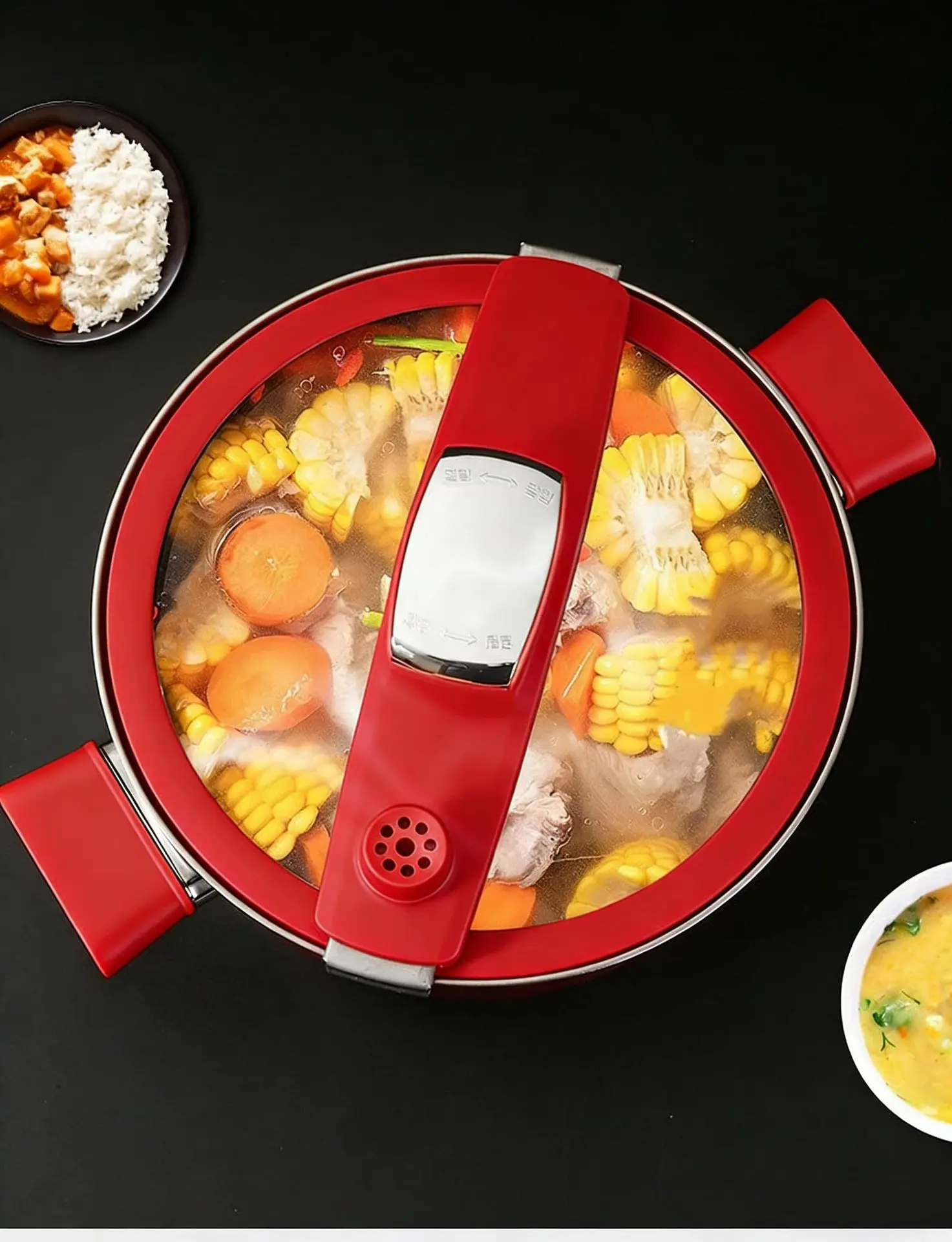 DSA household kitchen pure titanium micro-pressure pot pure titanium soup pot soup antibacterial pressure cooker  universal