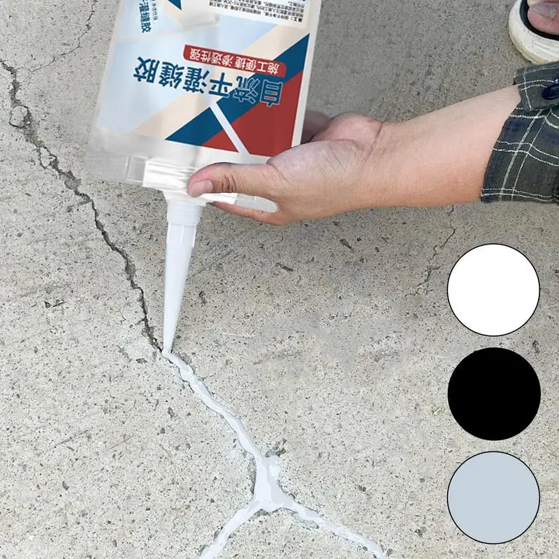 White/Black/Grey Concrete Crack Sealer 200g Concrete Sealant Waterproof Sealing Adhesive For Driveway Renovation Home Repair