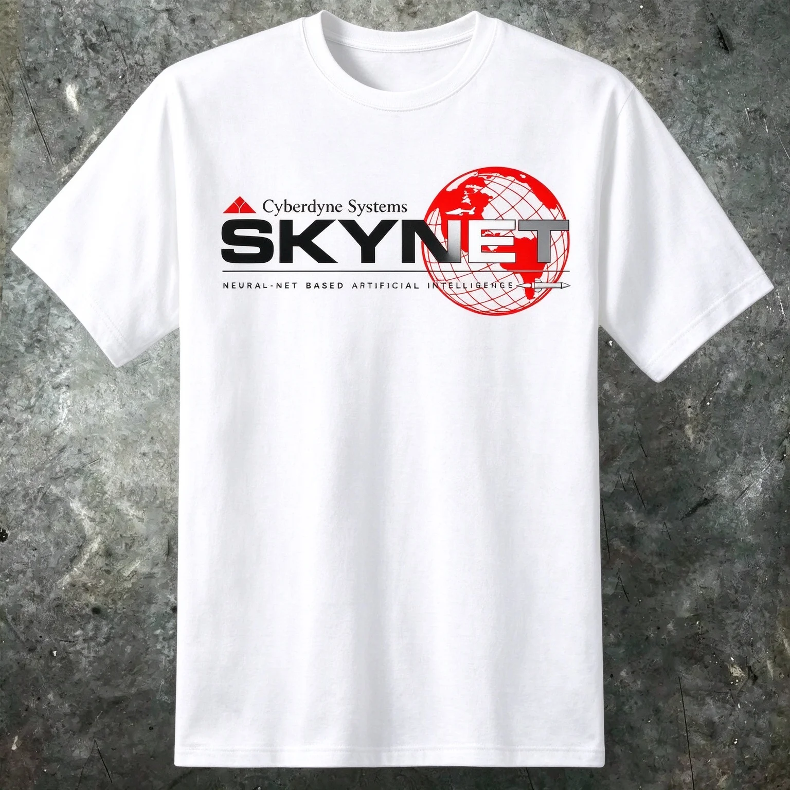 2026 New SKYNET Family Matching Unisex Oversized T Shirt Tech Globe World Map Chest Graphic Streetwear Casual Short Sleeve Tops
