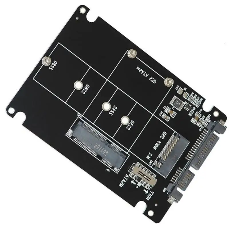 652F Efficient M.2NGFF mSATA to SATAConverter for Improved Device Performances Support 80mm  60mm  42mm 30mm M.2NGFF SSDs