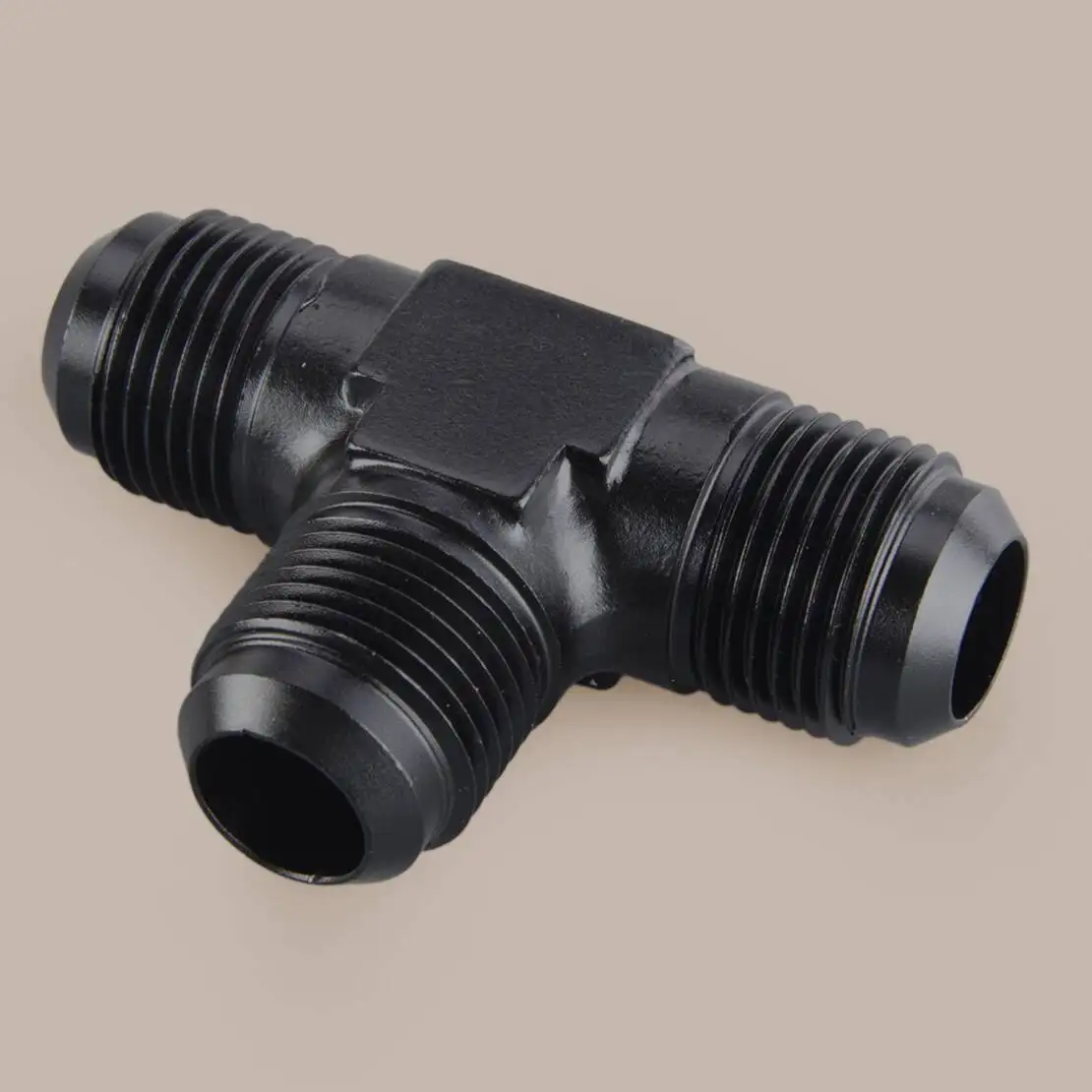 Car Fuel Hose Line 3-Way Tee T-Piece Fitting Adapter AN12 12-AN Male to 2X AN12 12-AN Male Connector