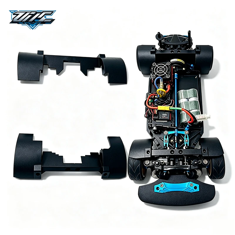 Drop‑in Direct‑Fit Mudguard Set, 1Set No‑Drill Splash Dirt Shield For 1/10 Tamiya TT02 Rally RC Car Upgrade Parts