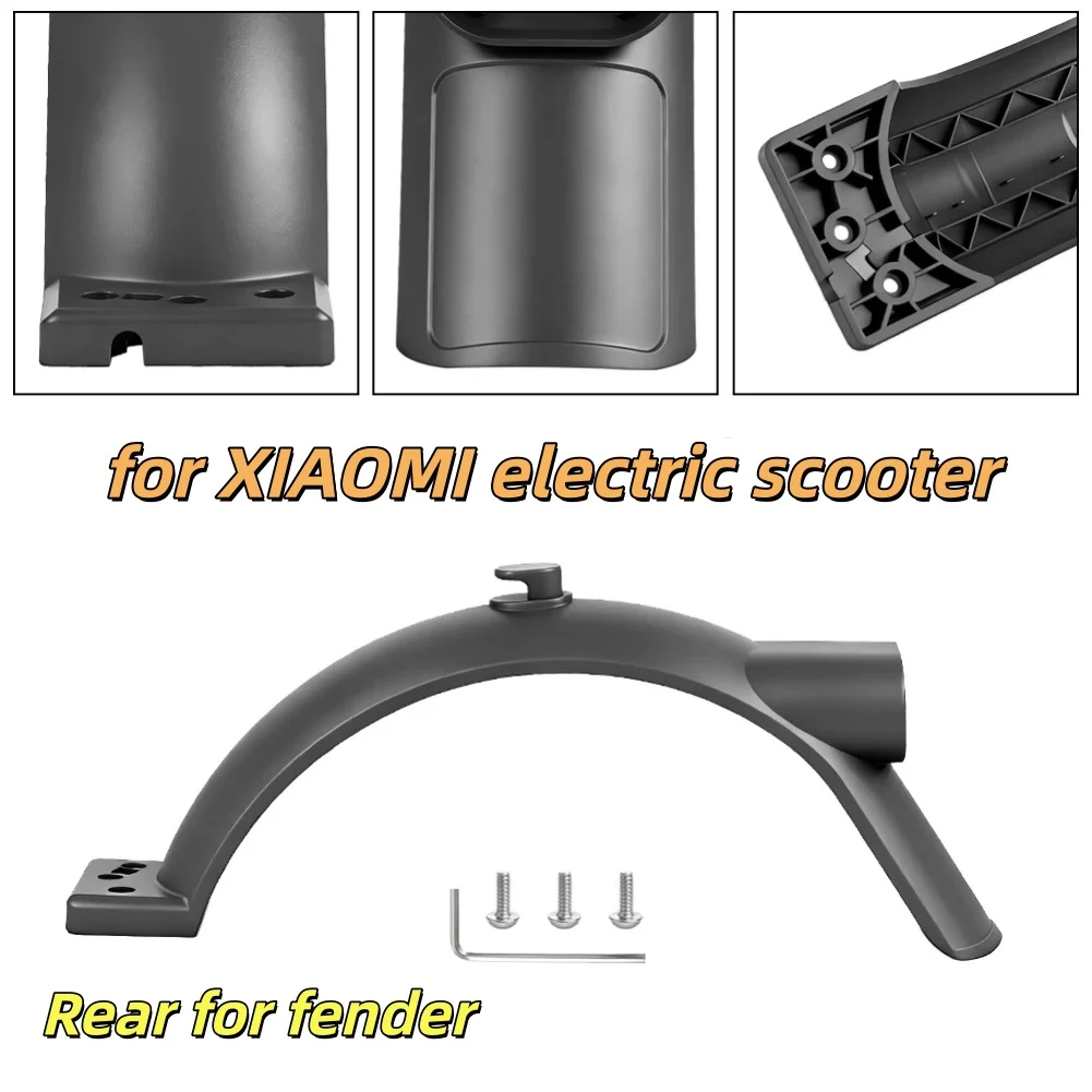 

Rear For Fender For XIAOMI Electric Scooter Original Reinforced Rear Mudguard For Scooters ABS 30x14x7cm Sun-resistant Black