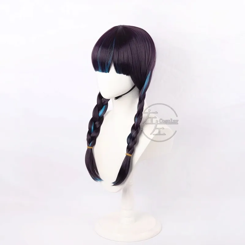 Rivals Psylocke Cosplay Wigs Blood Kariudo EPIC Cosplay Heat Resistant Synthetic Hair Wig Psylocke 60cm Long + Free Wig Cap