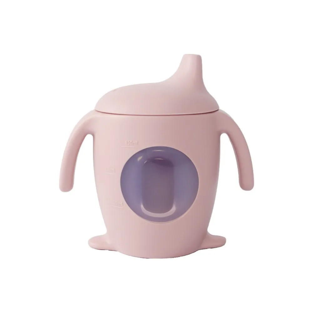 

Portable Silicone Penguin Sippy Cup Leakproof BPA Free Water Bottle With Scale Anti Drop Duckbill Cup Infant