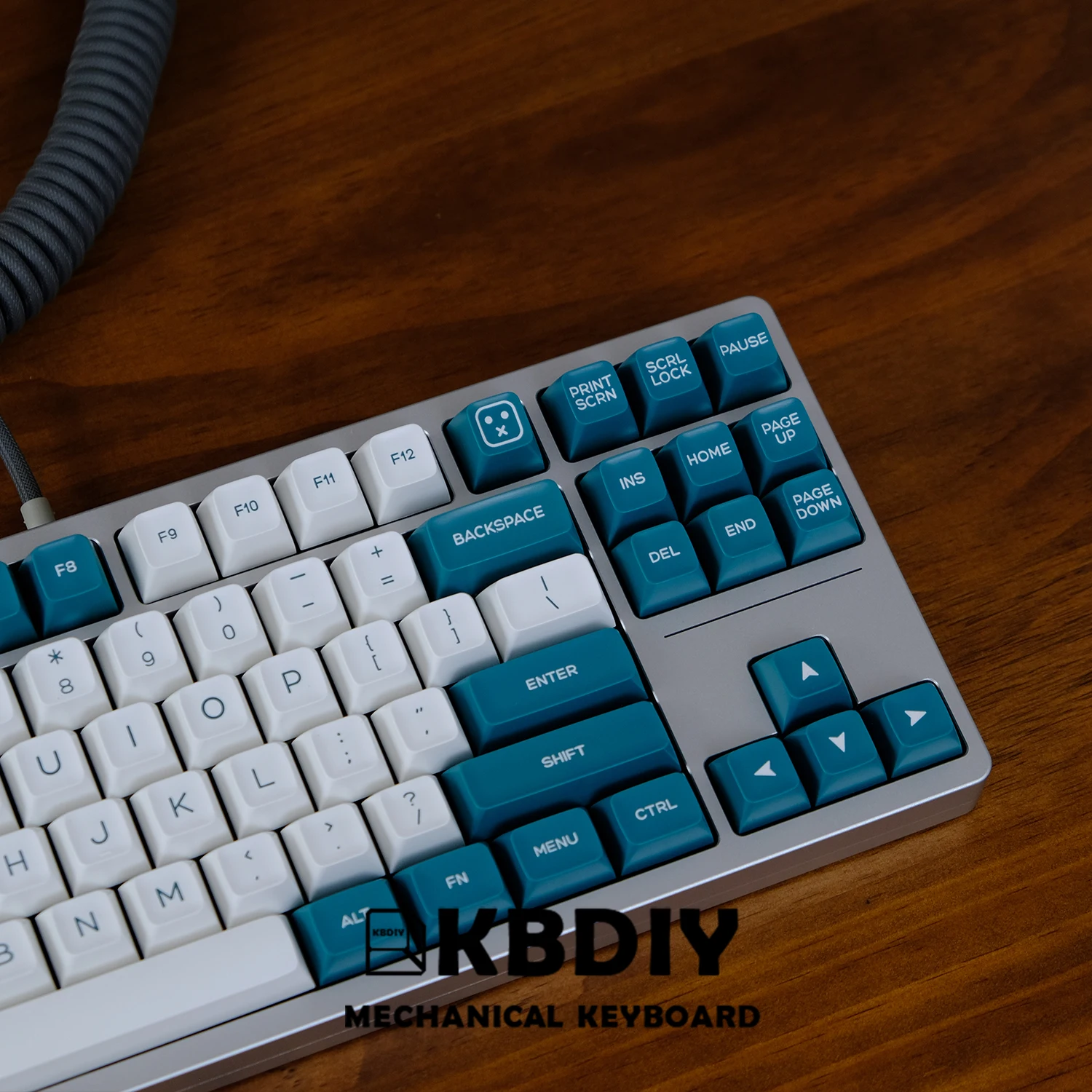 Imagem -06 - Kbdiy-pbt Keycaps para Teclado Mecânico Perfil SA Verde e Branco Tiro Duplo Personalizado 142 Teclas Caps para Interruptores mx