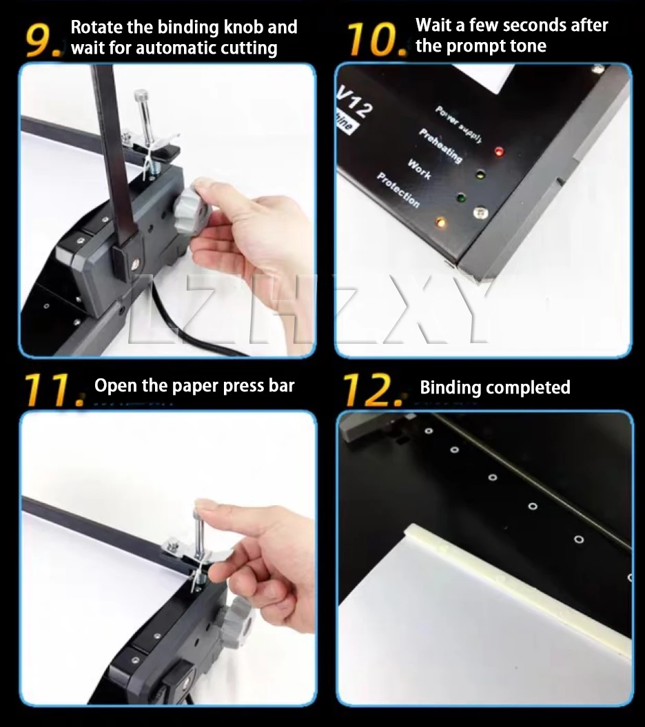 Punching and Binding Machine Nail Binding Machine 12 Hole Nail Binding Machine A
