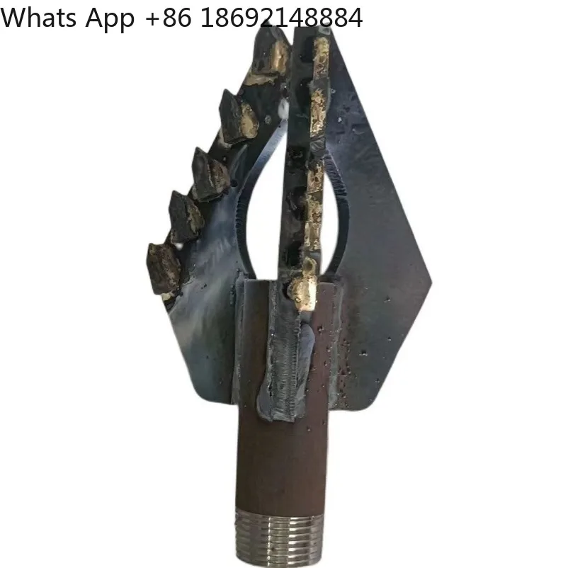 3 Blades Alloy Drill Bit 32mm 1 Inch Connection Spiral Water Well Drilling Bit Special for Water Well Drilling Rig