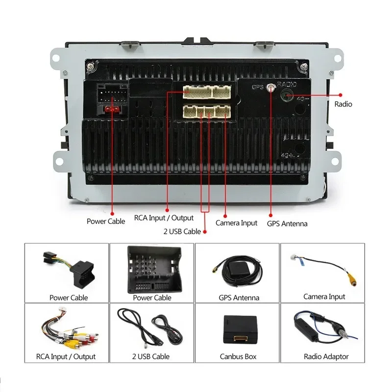 Suitable for 9-inch Volkswagen car DVD universal machine, car Android GPS navigation universal machine