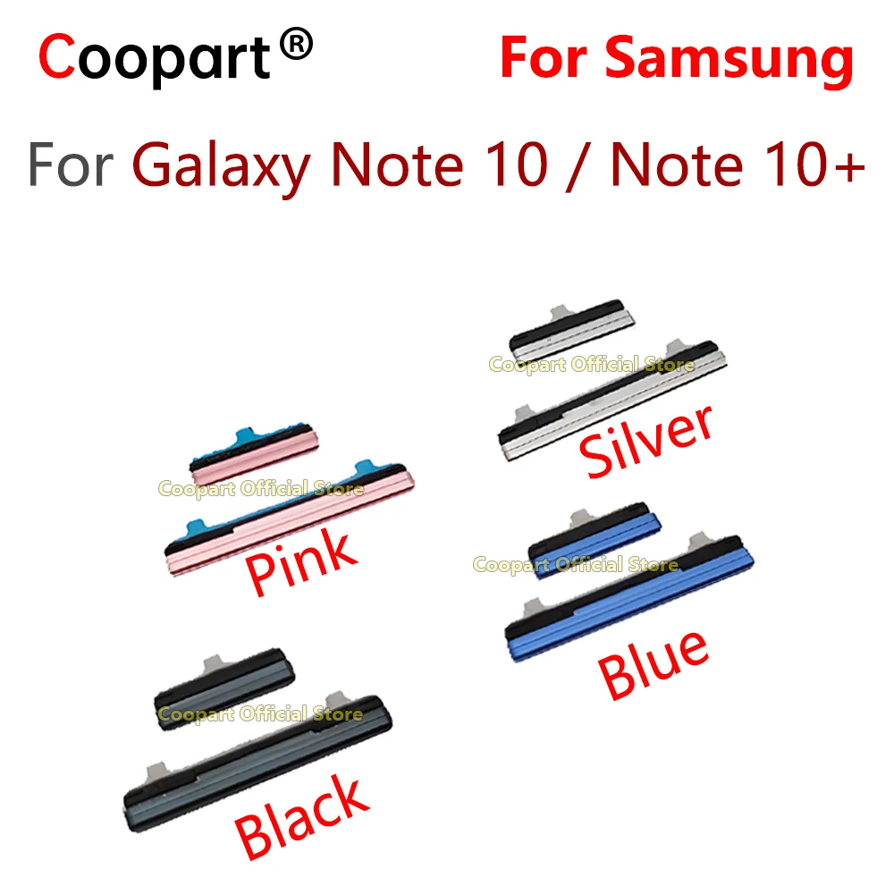 1 Set Power Switch Volume Buttons For Samsung Galaxy Note 10+ Plus N975 N975F / Note 10 N970 N970F N970U N970N Side Key Button